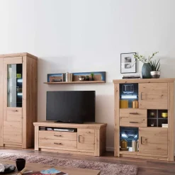 Wohnen Wohnwände|Wohnwand*Topp Wohnzimmer Schränke Kombi - Wykina (vierteilig)