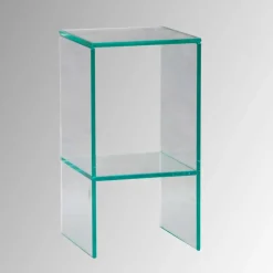 Wohnen Telefontische*Transparente Blumensäulen aus Glas - Josie (dreiteilig)