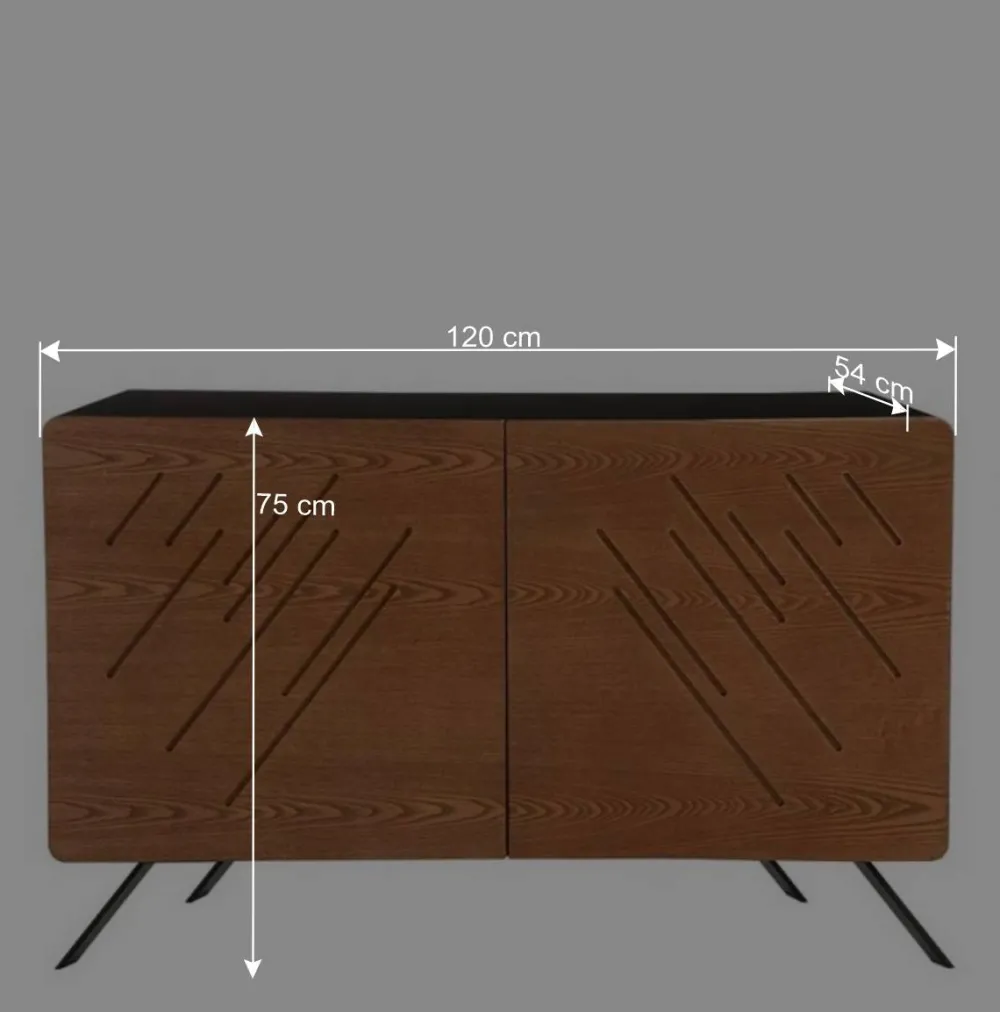 Wohnen Türen Kommode mit Esche Furnier Front - Lirou