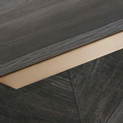 Wohnen Küchenschränke|Sideboards*Türen-Kommode in Holzoptik Black Wash - Salivi V