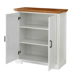 Wohnen Landhausmöbel|Küchenschränke*Türen-Kommode in Weiß mit Eiche - Mehady