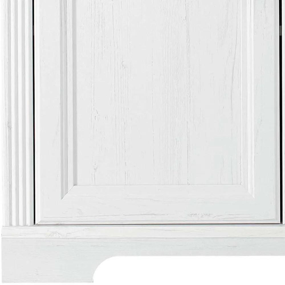 Wohnen Landhausmöbel|Küchenschränke*Türen-Kommode in Weiß mit Eiche - Mehady