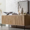 Wohnen Türen-Sideboard in Eiche & Schwarz - Banyo