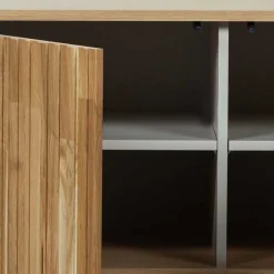 Wohnen Türen-Sideboard in Eiche & Schwarz - Banyo