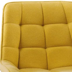 Wohnen Tresenstühle in Gelb Stoff - Gonron (2er Set)