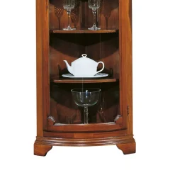 Wohnen 1-türige Eckvitrine im Italienischen Wohnstil - Yawira