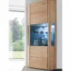 Wohnen 1-türige Eck-Vitrine in Eiche Bianco - Vernella