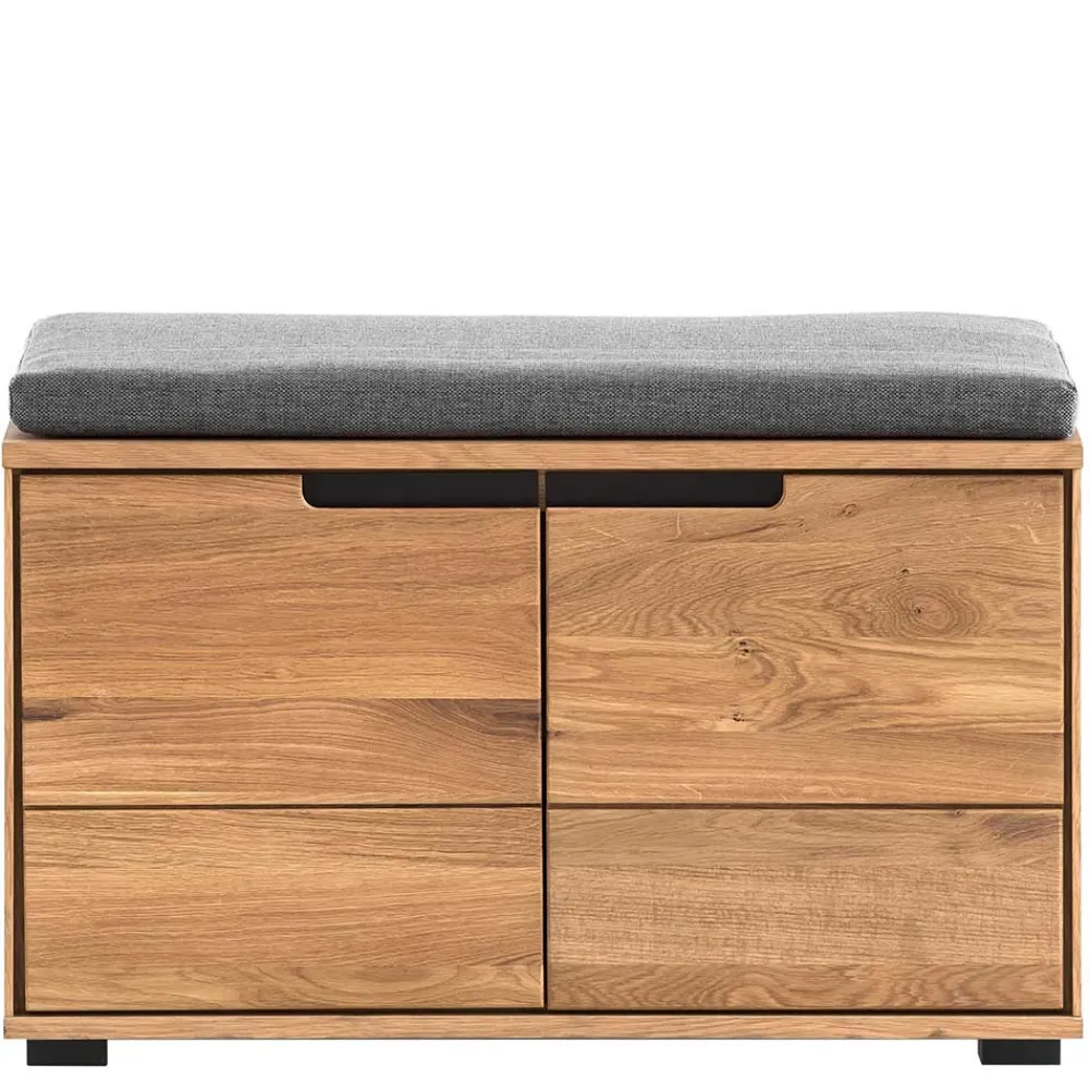 Wohnen Schuhschränke|Garderobenbänke*2-türige Garderobenbank in Eiche - Sennya