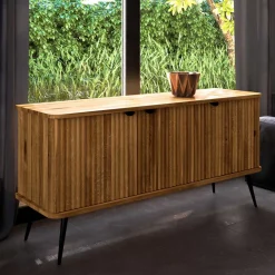 Wohnen Küchenschränke|Sideboards & Kommoden*3-türige Holzkommode aus Wildeiche massiv - Casarius