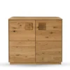 Wohnen 2-türige Kommode aus Massivholz Wildeiche - Millena