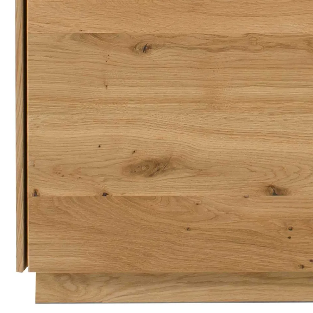 Wohnen 2-türige Kommode aus Massivholz Wildeiche - Millena