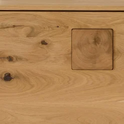 Wohnen 2-türige Kommode aus Massivholz Wildeiche - Millena