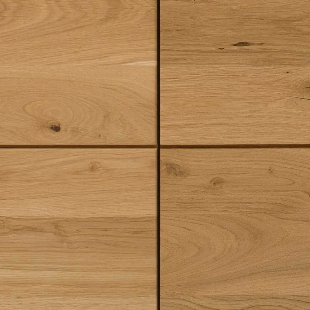 Wohnen 2-türige Kommode aus Massivholz Wildeiche - Millena