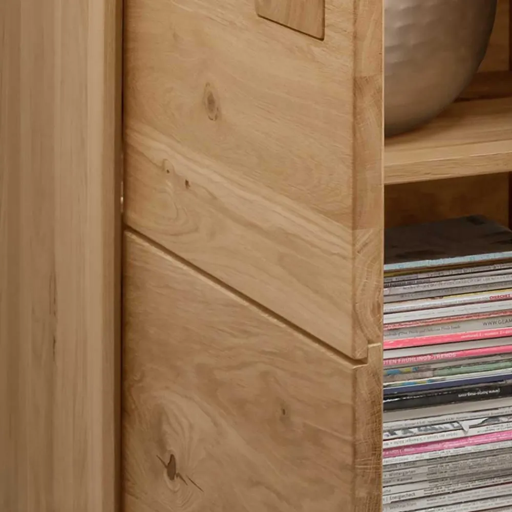 Wohnen 2-türige Kommode aus Massivholz Wildeiche - Millena