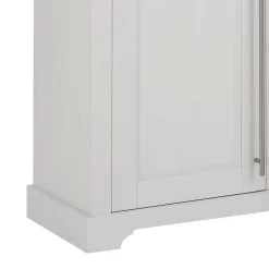 Wohnen Weiße Möbel|Landhausmöbel*2-türige Kommode in Weiß & Honig - Eyzaco