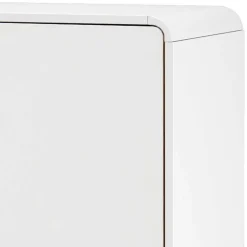 Wohnen 2-türige Kommode in Weiß mit Eiche - Kolreva