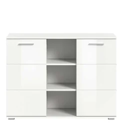Wohnen 2-türige Kommode mit drei offenen Fächern - Rugova