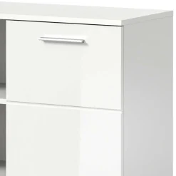 Wohnen 2-türige Kommode mit drei offenen Fächern - Rugova