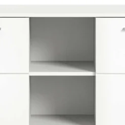 Wohnen 2-türige Kommode mit drei offenen Fächern - Rugova