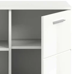 Wohnen 2-türige Kommode mit drei offenen Fächern - Rugova