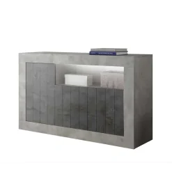 Wohnen 3-türige Kommode mit Regal-Fach - Reading