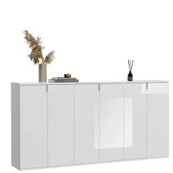 Wohnen 6-türige Schuhkommode in Weiß - Ejulia (dreiteilig)