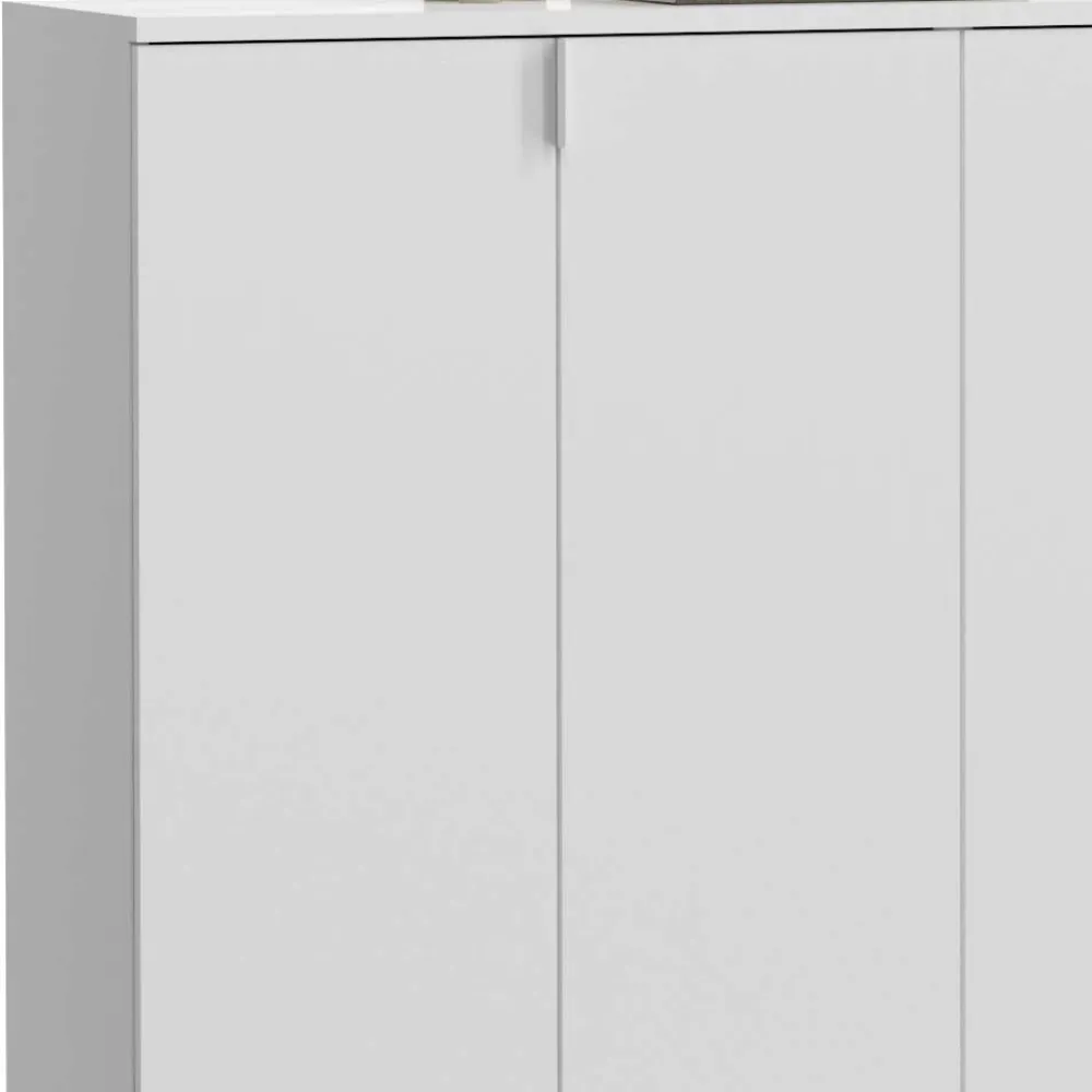 Wohnen 6-türige Schuhkommode in Weiß - Ejulia (dreiteilig)