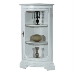 Wohnen Vintage Möbel|Esszimmer-Vitrinen*1-türige Vintage Eckvitrine niedrig - 112 cm hoch - Zarinas