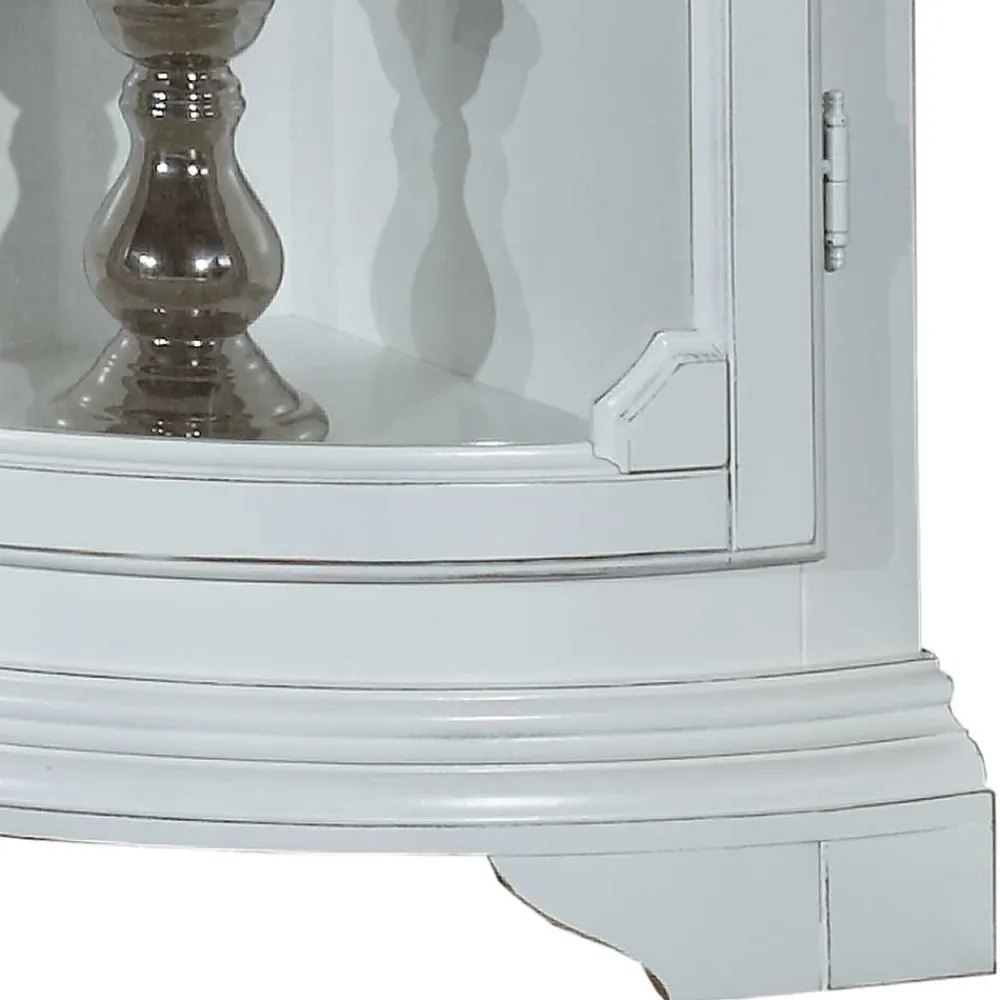 Wohnen Vintage Möbel|Esszimmer-Vitrinen*1-türige Vintage Eckvitrine niedrig - 112 cm hoch - Zarinas