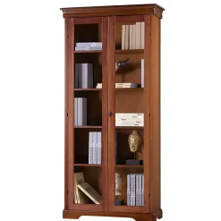 Wohnen Braune Möbel|Wohnzimmerschränke*2-türige Vitrine im klassischen Stil - Lemerzi