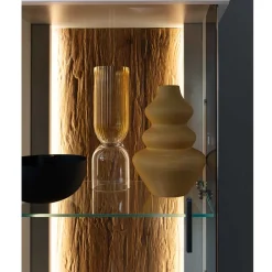 Wohnen Wohnzimmerschränke*1-türige Wohnzimmervitrine 45x199x37 cm - Apulco