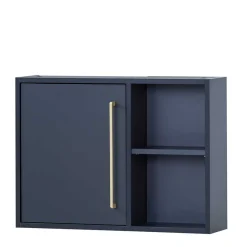 Wohnen 1-türiger Bad Hängeschrank mit 2 offenen Fächern - Chinale