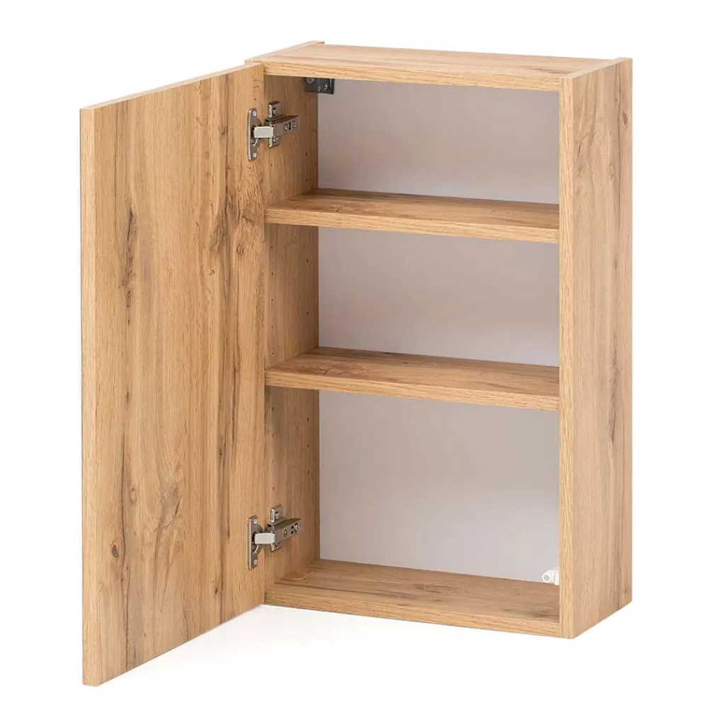 Wohnen Badschränke*1-türiger Bad Oberschrank mit Glasbeschichtung - Vrendina