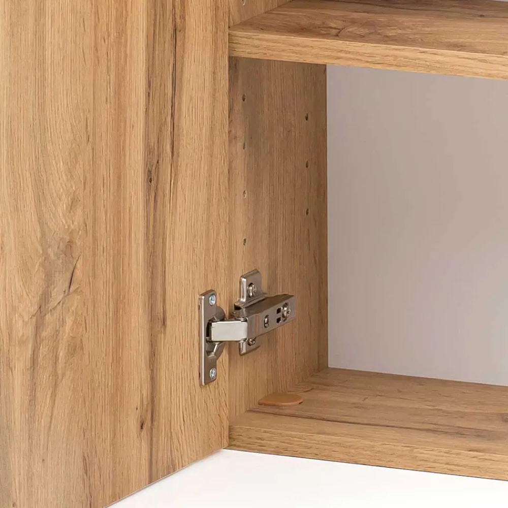 Wohnen Badschränke*1-türiger Bad Oberschrank mit Glasbeschichtung - Vrendina