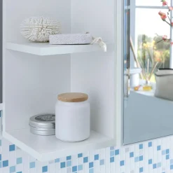 Wohnen Glasmöbel|Bad-Spiegelschränke*1-türiger Bad Spiegelschrank mit Regalen - Giulia