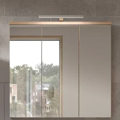Wohnen Bad-Spiegelschränke*3-türiger Bad Spiegelschrank 80 cm breit - Steikun