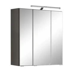 Wohnen Bad-Spiegelschränke*3-türiger Badezimmer Spiegelschrank mit 60cm Breite - Ishes
