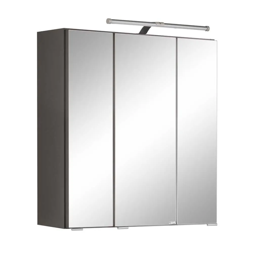 Wohnen Bad-Spiegelschränke*3-türiger Badezimmer Spiegelschrank mit 60cm Breite - Ishes