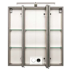 Wohnen Bad-Spiegelschränke*3-türiger Badezimmer Spiegelschrank mit 60cm Breite - Ishes