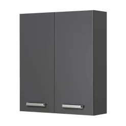Wohnen 2-türiger Bad-Oberschrank in Anthrazit - Colistran