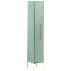 Wohnen 1-türiger Badschrank in Mintgrün & Gold - Aparcian