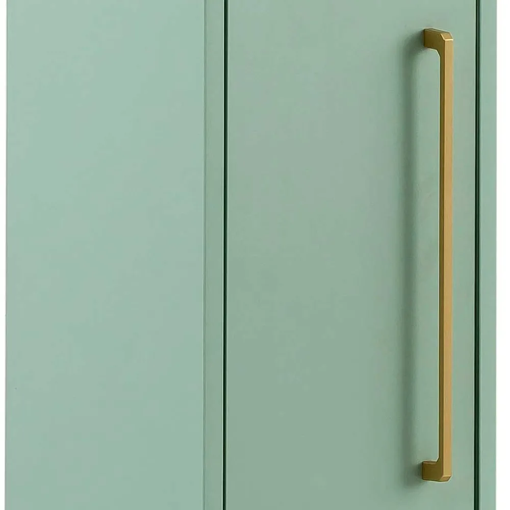Wohnen 1-türiger Badschrank in Mintgrün & Gold - Aparcian