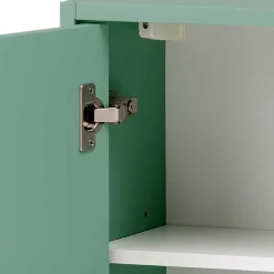 Wohnen 1-türiger Badschrank in Mintgrün & Gold - Aparcian