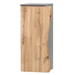 Wohnen 1-türiger Badschrank mit Naturkante Dekor - Breznia
