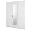 Wohnen 3-türiger Country Kleiderschrank mit Spiegel - Imtreba