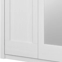 Wohnen 3-türiger Country Kleiderschrank mit Spiegel - Imtreba