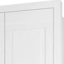 Wohnen 3-türiger Country Kleiderschrank mit Spiegel - Imtreba