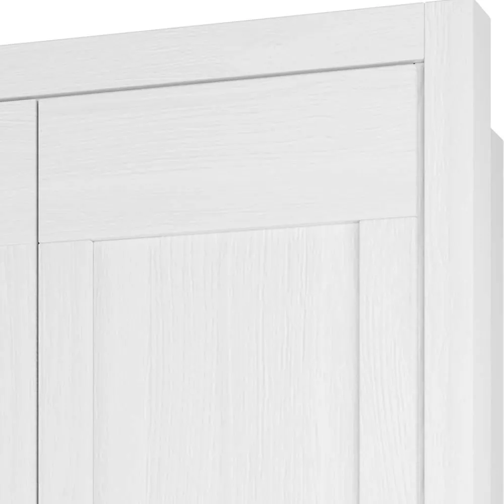 Wohnen 3-türiger Country Kleiderschrank mit Spiegel - Imtreba