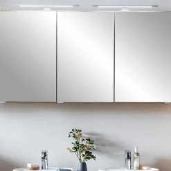 Wohnen 3-türiger 3D Spiegelschrank fürs Badezimmer - Drumias