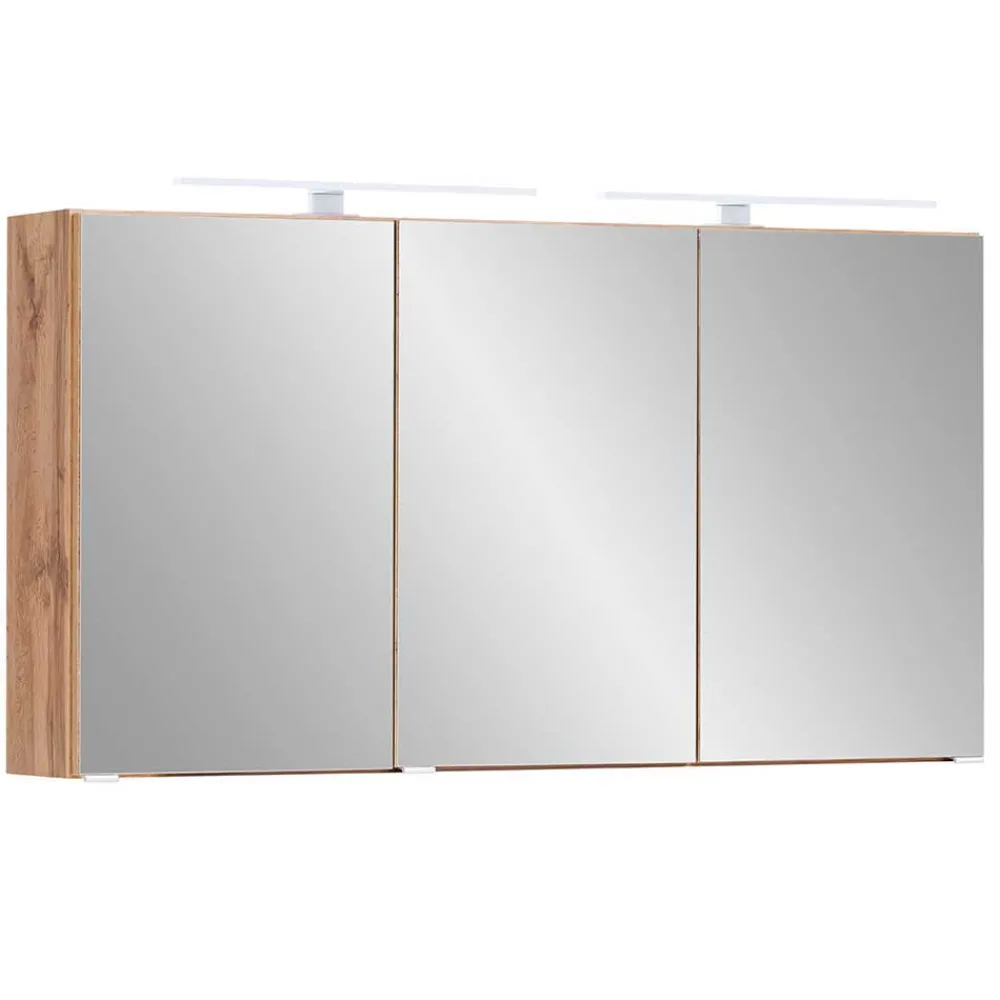 Wohnen 3-türiger 3D Spiegelschrank fürs Badezimmer - Drumias